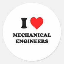 Amo a ingenieros industriales etiqueta redonda