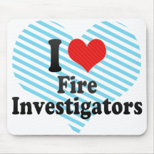 Amo a investigadores del fuego alfombrillas de ratones