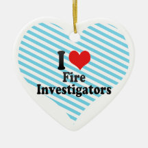 Amo a investigadores del fuego ornamente de reyes