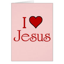 Amo a Jesús Felicitacion