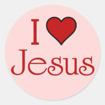 Amo a Jesús Pegatina