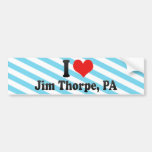 Amo a Jim Thorpe, PA Pegatina De Parachoque