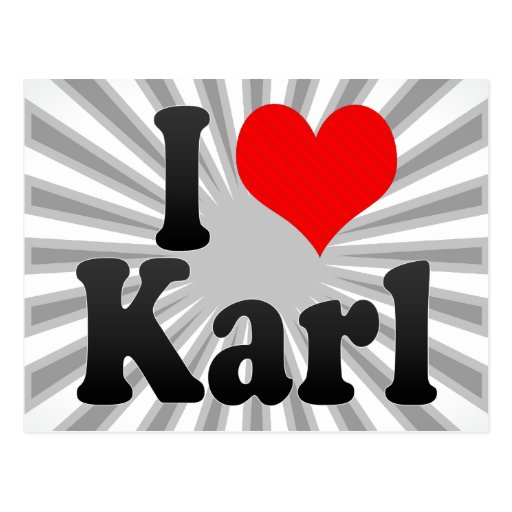 Amo a Karl Tarjeta Postal