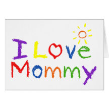 Amo a la mamá tarjetas