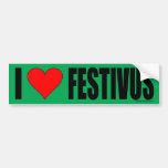 Amo a la pegatina para el parachoques de Festivus Etiqueta De Parachoque