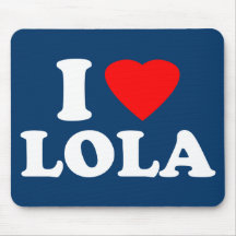 Amo a Lola Alfombrillas De Ratón
