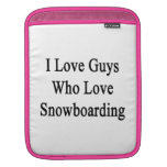 Amo a los individuos que aman snowboard manga de iPad