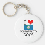 Amo a los muchachos de Dakota del Sur Llavero Personalizado