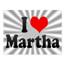 Amo a Martha Tarjetas Postales
