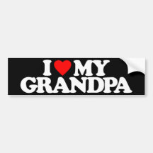 AMO A MI ABUELO ETIQUETA DE PARACHOQUE