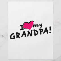 ¡Amo a mi abuelo! Flyer Personalizado