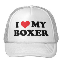 Amo a mi boxeador gorras de camionero