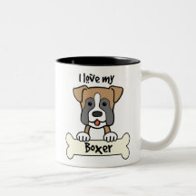 Amo a mi boxeador taza de café
