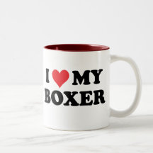 Amo a mi boxeador taza de café