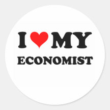 Amo a mi economista pegatinas  