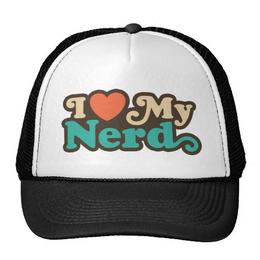 Amo a mi empollón gorros  