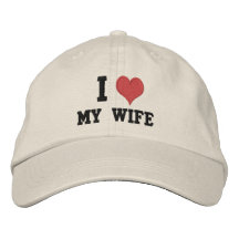 "Amo a mi esposa " Gorra De Beisbol Bordada