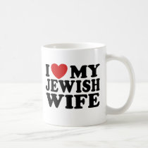 Amo a mi esposa judía tazas