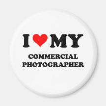 Amo a mi fotógrafo comercial imanes de nevera