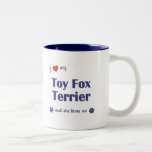 Amo a mi fox terrier del juguete (el perro femenin taza de café
