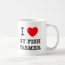 Amo a mi granjero de los pescados taza