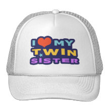 Amo a mi hermana gemela gorros  