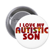 Amo a mi hijo autístico pins