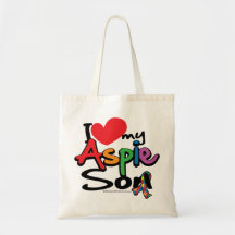 Amo a mi hijo de Aspie Bolsas