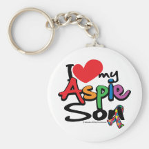 Amo a mi hijo de Aspie Llaveros Personalizados