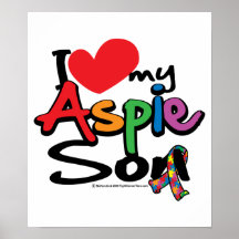 Amo a mi hijo de Aspie Posters