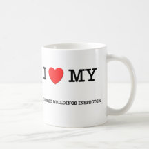 Amo a mi INSPECTOR de EDIFICIOS HISTÓRICOS Tazas De Café