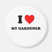 Amo a mi jardinero iman de nevera