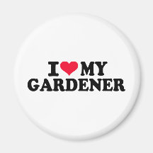 Amo a mi jardinero imanes  