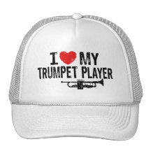 Amo a mi jugador de trompeta gorras de camionero