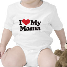 Amo a mi mamá traje de bebé