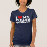 Amo a mi marido Galés Camiseta