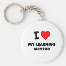 Amo a mi mentor de aprendizaje llaveros personalizados