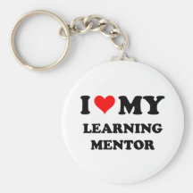 Amo a mi mentor de aprendizaje llavero