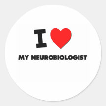 Amo a mi neurobiólogo etiqueta