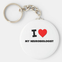 Amo a mi neurobiólogo llavero personalizado