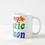 Amo a mi nieto autístico tazas