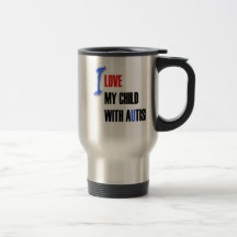 Amo a mi niño autístico - diseñe la serie tazas de café