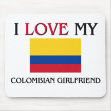 Amo a mi novia colombiana alfombrilla de ratón