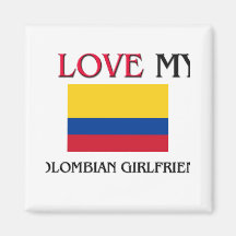Amo a mi novia colombiana imanes para frigoríficos