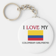 Amo a mi novia colombiana llavero personalizado