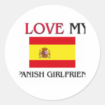 Amo a mi novia española etiqueta