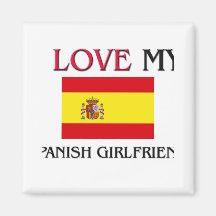 Amo a mi novia española iman de nevera
