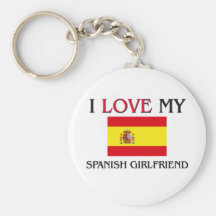 Amo a mi novia española llaveros personalizados