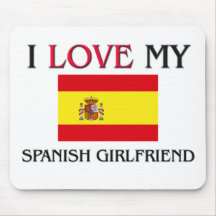 Amo a mi novia española tapete de raton