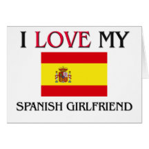 Amo a mi novia española tarjetas